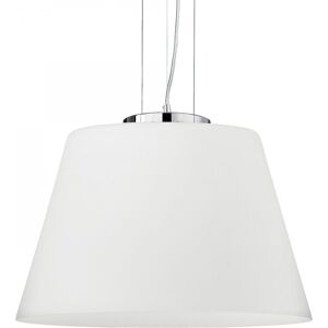 závesné svietidlo - luster Ideal lux CYLINDER 025438 - biela / chróm závesné svietidlo - luster Ideal lux CYLINDER 025438 - biela / chróm