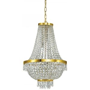 závesné svietidlo - luster Ideal lux CAESAR 114736 - transparentný / zlatá závesné svietidlo - luster Ideal lux CAESAR 114736 - transparentný / zlatá