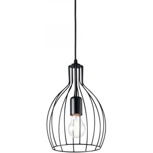 Ideal Lux 148151 závesné svietidlo Ampolla 1x60W E27 - čierne, drôtené Ideal Lux 148151 závesné svietidlo Ampolla 1x60W E27 - čierne, drôtené