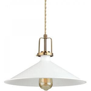 Ideal Lux 238210 závesný stropný luster Eris 1x60W E27 - biely so zlatými doplnkami Ideal Lux 238210 závesný stropný luster Eris 1x60W E27 - biely so zlatými doplnkami