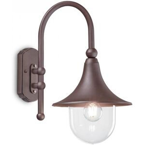 Ideal Lux 246826 záhradná nástenná lampa Cima 1x60W E27 IP43 - kávová Ideal Lux 246826 záhradná nástenná lampa Cima 1x60W E27 IP43 - kávová