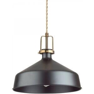 Ideal Lux 249056 závesný stropný luster Eris 1x60W E27 - čierny a zlaté doplnky Ideal Lux 249056 závesný stropný luster Eris 1x60W E27 - čierny a zlaté doplnky
