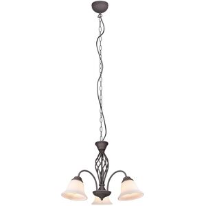 Trio 101000324 závesné stropné svietidlo Rustica 3x40W E14 - hrdza, biela Trio 101000324 závesné stropné svietidlo Rustica 3x40W E14 - hrdza, biela