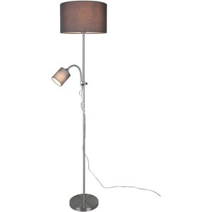 Trio R40192007 stojacie svietidlo Owen 1x42W + 10W E27 + E14 - ohybné rameno, oddelené vypínače, matný nikel, šedá Trio R40192007 stojacie svietidlo Owen 1x42W + 10W E27 + E14 - ohybné rameno, oddelené vypínače, matný nikel, šedá