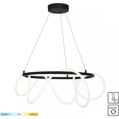 Zuma Line 20006PL-BK LED závesné stropné svietidlo BALBO 58W integrovaný LED zdroj 3000/4000/6000K Zuma Line 20006PL-BK LED závesné stropné svietidlo BALBO 58W integrovaný LED zdroj 3000/4000/6000K