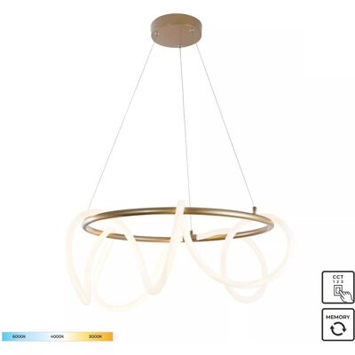 Zuma Line 20006PL-GD LED závesné stropné svietidlo BALBO 58W integrovaný LED zdroj 3000/4000/6000K Zuma Line 20006PL-GD LED závesné stropné svietidlo BALBO 58W integrovaný LED zdroj 3000/4000/6000K