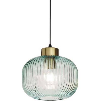 Ideal Lux 237428 zavesený stropný luster Mint 60W E27 - s dymovo zelenými sklami Ideal Lux 237428 zavesený stropný luster Mint 60W E27 - s dymovo zelenými sklami
