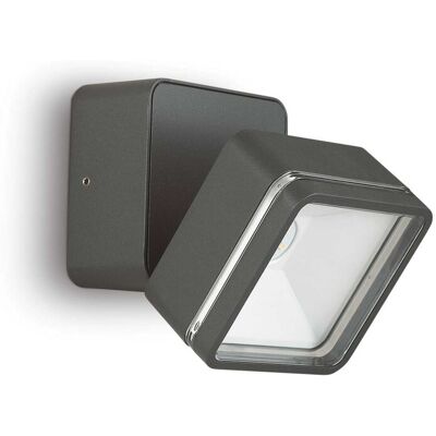Ideal Lux 285511 LED vonkajšie nástenné svietidlo Omega Ap Square 1x7W 650lm 4000K IP54 - antracit Ideal Lux 285511 LED vonkajšie nástenné svietidlo Omega Ap Square 1x7W 650lm 4000K IP54 - antracit