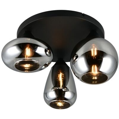 Trio T617030332 prisadené stropné svietidlo LUMINA 10W E14 čierna dymová Trio T617030332 prisadené stropné svietidlo LUMINA 10W E14 čierna dymová