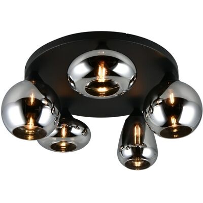 Trio T617030532 prisadené stropné svietidlo LUMINA 10W E14 čierna dymová Trio T617030532 prisadené stropné svietidlo LUMINA 10W E14 čierna dymová