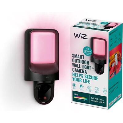 Philips WiZ 8720169072114 LED vonkajšie svietidlo s kamerou 17W integrovaný LED zdroj 2700K Philips WiZ 8720169072114 LED vonkajšie svietidlo s kamerou 17W integrovaný LED zdroj 2700K