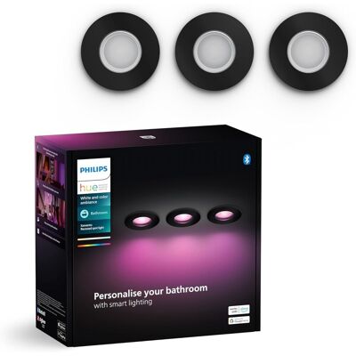 Philips HUE 8720169320895 LED sada bodových svietidiel Xamento 3x4,2W GU10 3x350lm 2000-6500K+RGBK Philips HUE 8720169320895 LED sada bodových svietidiel Xamento 3x4,2W GU10 3x350lm 2000-6500K+RGBK