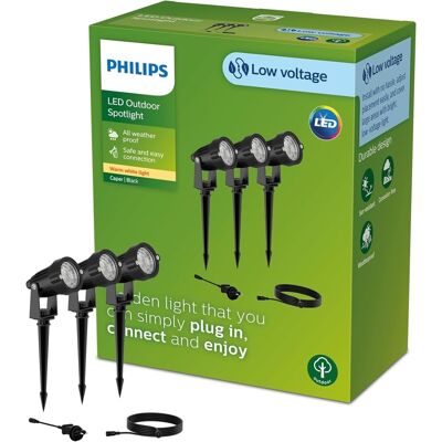 Philips 8720169269392 LED nízkonapäťové vonkajšie svietidlo Caper 3W integrovaný LED zdroj 2700K Philips 8720169269392 LED nízkonapäťové vonkajšie svietidlo Caper 3W integrovaný LED zdroj 2700K