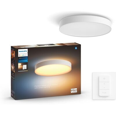 Philips Hue 41159/31 / P6 LED stropné svietidlo Enrave M 1x19,2W 2450lm 2200-6500K - White Ambience, stmievateľné, Hue Switch, Bluetooth, biela Philips Hue 41159/31 / P6 LED stropné svietidlo Enrave M 1x19,2W 2450lm 2200-6500K - White Ambience, stmievateľné, Hue Switch, Bluetooth, biela