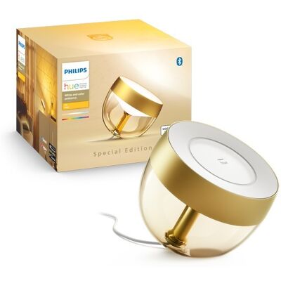 Philips Hue 8719514410732 LED stolné svietidlo Iris (gen4) 1x8,2W 570lm 2000-6500K - stmievateľné, Bluetooth, White and color ambiance, zlatá Philips Hue 8719514410732 LED stolné svietidlo Iris (gen4) 1x8,2W 570lm 2000-6500K - stmievateľné, Bluetooth, White and color ambiance, zlatá