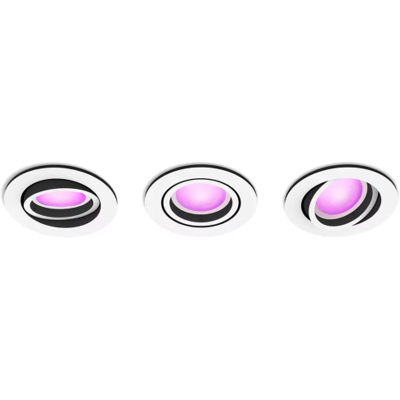 Philips Hue 8720169319097 LED sada zapustených svietidiel Centura 3x4,2W GU10 3x350lm 2000-6500 RGBK Philips Hue 8720169319097 LED sada zapustených svietidiel Centura 3x4,2W GU10 3x350lm 2000-6500 RGBK