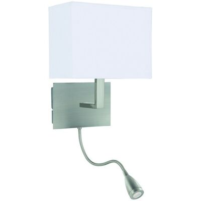 Searchlight 6519SS ADJUSTABLE WALL nástenné svietidlo 1xE27 + LED Searchlight 6519SS ADJUSTABLE WALL nástenné svietidlo 1xE27 + LED