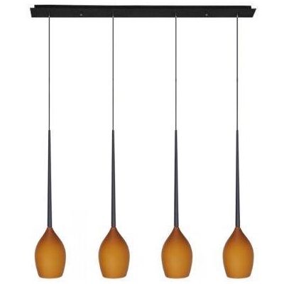 Azzardo AZ1228 závesné stropné svietidlo Izza 4 4x50W E14 IP20 - jantárová Azzardo AZ1228 závesné stropné svietidlo Izza 4 4x50W E14 IP20 - jantárová