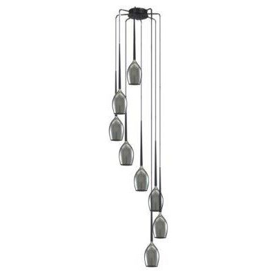 Azzardo AZ2940 stropné závesné svietidlo Izza 8x50W E14 IP20 - dymové sklo Azzardo AZ2940 stropné závesné svietidlo Izza 8x50W E14 IP20 - dymové sklo