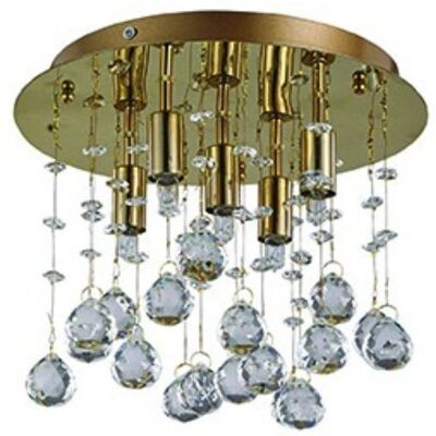 prisadené stropné svietidlo Ideal lux MOONLIGHT 094663 - zlatá prisadené stropné svietidlo Ideal lux MOONLIGHT 094663 - zlatá