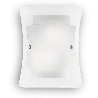 nástenné svietidlo Ideal lux triple 026480 - transparentná / biela nástenné svietidlo Ideal lux triple 026480 - transparentná / biela