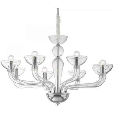 závesné svietidlo - luster Ideal lux CASANOVA 044255 - transparentný závesné svietidlo - luster Ideal lux CASANOVA 044255 - transparentný