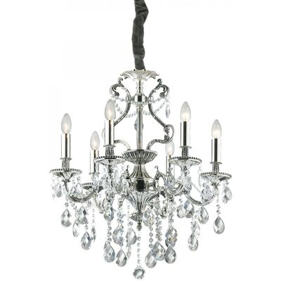 závesné svietidlo - luster Ideal lux GIOCONDA 044927 - antické striebro závesné svietidlo - luster Ideal lux GIOCONDA 044927 - antické striebro
