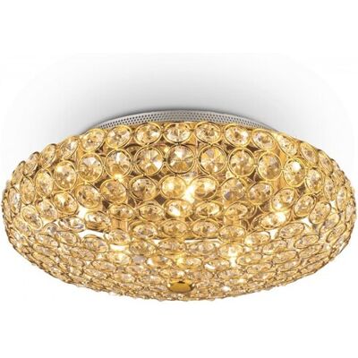 prisadené nástenné a stropné svietidlo Ideal lux KING 073187 - zlatá prisadené nástenné a stropné svietidlo Ideal lux KING 073187 - zlatá