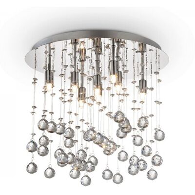 prisadené stropné svietidlo Ideal lux MOONLIGHT 077796 - chróm prisadené stropné svietidlo Ideal lux MOONLIGHT 077796 - chróm
