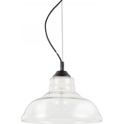 závesné svietidlo - luster Ideal lux BISTRO 112336 - číra / čierna závesné svietidlo - luster Ideal lux BISTRO 112336 - číra / čierna