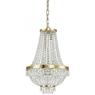 závesné svietidlo - luster Ideal lux CAESAR 114729 - transparentný / zlatá závesné svietidlo - luster Ideal lux CAESAR 114729 - transparentný / zlatá
