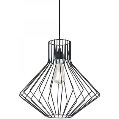 Ideal Lux 167497 závesné stropné svietidlo Ampolla Nero 1x60W E27 - čierne Ideal Lux 167497 závesné stropné svietidlo Ampolla Nero 1x60W E27 - čierne