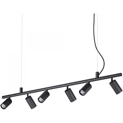 Ideal Lux 231396 zavesený stropný luster Dynamite 6x28W GU10 - čierny Ideal Lux 231396 zavesený stropný luster Dynamite 6x28W GU10 - čierny