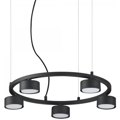 Ideal Lux 235516 závesný stropný luster Minor 5x15W GX53 - čierny Ideal Lux 235516 závesný stropný luster Minor 5x15W GX53 - čierny