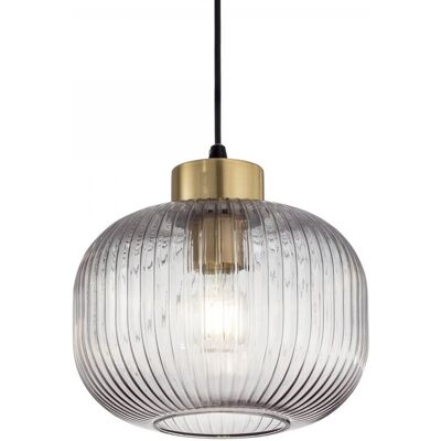 Ideal Lux 237398 zavesený stropný luster Mint 1x60W E27 - s dymovo čiernym sklom Ideal Lux 237398 zavesený stropný luster Mint 1x60W E27 - s dymovo čiernym sklom