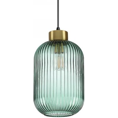 Ideal Lux 237497 zavesený stropný luster Mint 1x60W E27 - s dymovo zeleným sklom Ideal Lux 237497 zavesený stropný luster Mint 1x60W E27 - s dymovo zeleným sklom