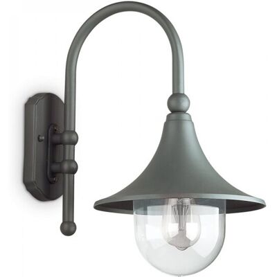Ideal Lux 246819 záhradná nástenná lampa Cima 1x60W E27 IP43 - antracit Ideal Lux 246819 záhradná nástenná lampa Cima 1x60W E27 IP43 - antracit