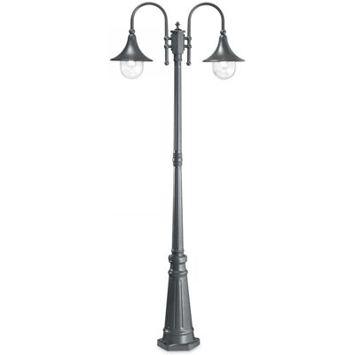 Ideal Lux 246833 vonkajšie stojanové svietidlo Cima 2x60W E27 IP43 - antracit Ideal Lux 246833 vonkajšie stojanové svietidlo Cima 2x60W E27 IP43 - antracit
