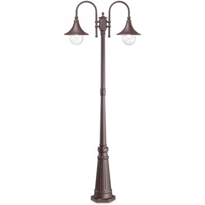 Ideal Lux 246840 vonkajšie stojanové svietidlo Cima 2x60W E27 IP43 - kávové Ideal Lux 246840 vonkajšie stojanové svietidlo Cima 2x60W E27 IP43 - kávové