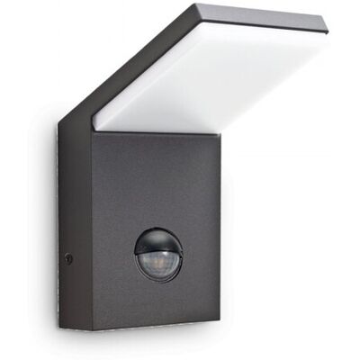 Ideal Lux 246864 LED záhradná nástenná lampa s pohybovým senzorom Style 1x9,5W 3000K IP54 - antracit Ideal Lux 246864 LED záhradná nástenná lampa s pohybovým senzorom Style 1x9,5W 3000K IP54 - antracit