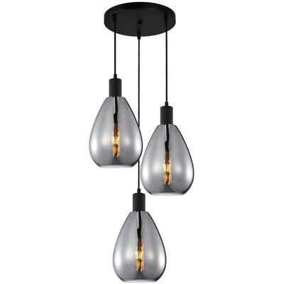 Italux PND-27812-3A-BK-SG závesné stropné svietidlo Zulo E27 Italux PND-27812-3A-BK-SG závesné stropné svietidlo Zulo E27