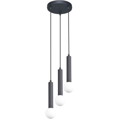 Italux PND-33574-3-BK závesné stropné svietidlo Filano 5W G9 čierna opálová Italux PND-33574-3-BK závesné stropné svietidlo Filano 5W G9 čierna opálová