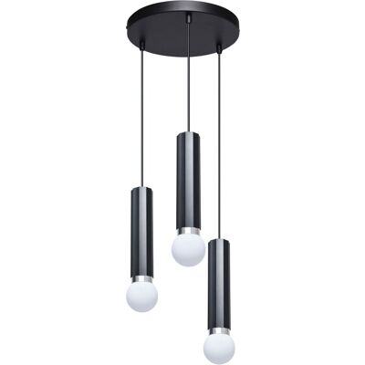 Italux PND-33849-3R-BK závesné stropné svietidlo Macera 40W E27 čierna Italux PND-33849-3R-BK závesné stropné svietidlo Macera 40W E27 čierna