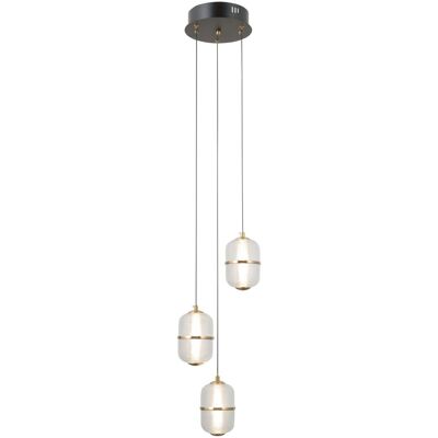 Italux PND-34375-3-BK LED závesné stropné svietidlo Alani 15W LED 1170lm 3000K Italux PND-34375-3-BK LED závesné stropné svietidlo Alani 15W LED 1170lm 3000K