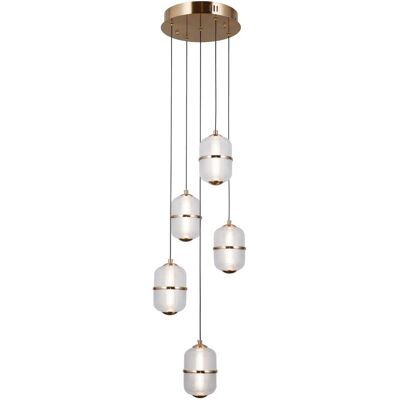 Italux PND-34375-5-HBR LED závesné stropné svietidlo Alani 28W LED 2184lm 3000K Italux PND-34375-5-HBR LED závesné stropné svietidlo Alani 28W LED 2184lm 3000K