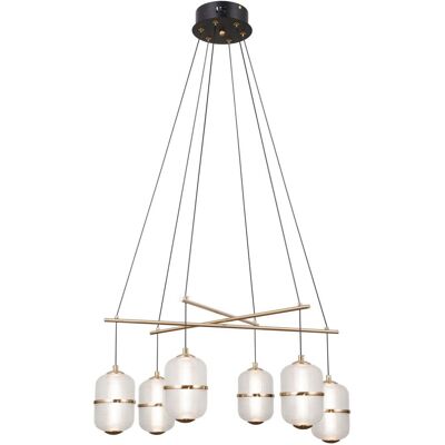 Italux PND-34375-6-BK LED závesné stropné svietidlo Alani 32W LED 2496lm 3000K Italux PND-34375-6-BK LED závesné stropné svietidlo Alani 32W LED 2496lm 3000K