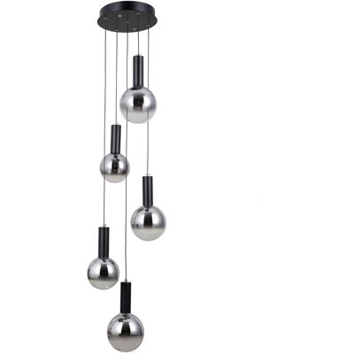 Italux PND-34378-5S-BK LED závesné stropné svietidlo Strela 25W LED 1450lm 3000K Italux PND-34378-5S-BK LED závesné stropné svietidlo Strela 25W LED 1450lm 3000K