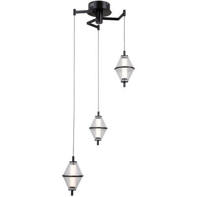 Italux PND-34395-3-BK LED závesné stropné svietidlo Fuente 15W LED 1108lm 3000K Italux PND-34395-3-BK LED závesné stropné svietidlo Fuente 15W LED 1108lm 3000K