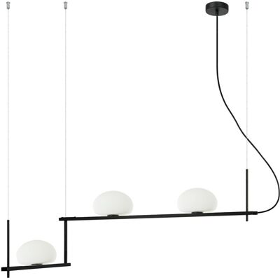 Italux PND-357783-BK+W závesné stropné svietidlo Kernio 3x25W G9 Italux PND-357783-BK+W závesné stropné svietidlo Kernio 3x25W G9