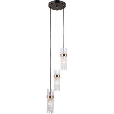 Italux PND-40760-3-BK-HBR závesné stropné svietidlo Taraso E14 Italux PND-40760-3-BK-HBR závesné stropné svietidlo Taraso E14